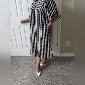 🌟Masai Nalo Black Gingham Dress - Size XL - NWOT🌟